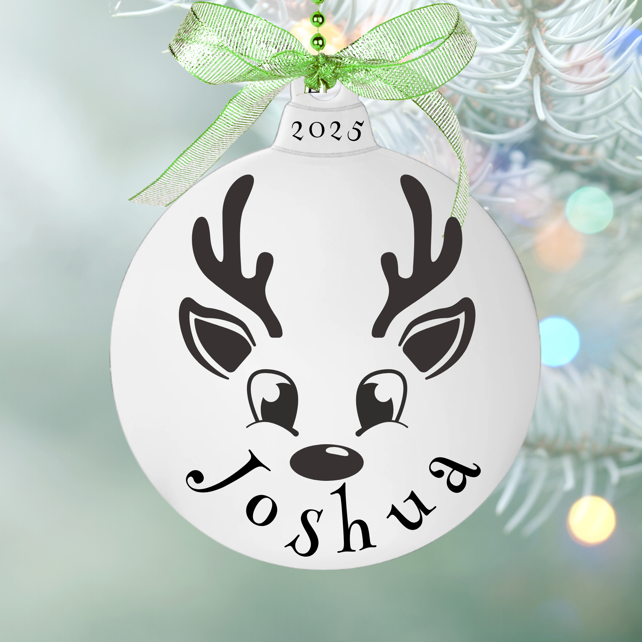 Reindeer Name Ornament