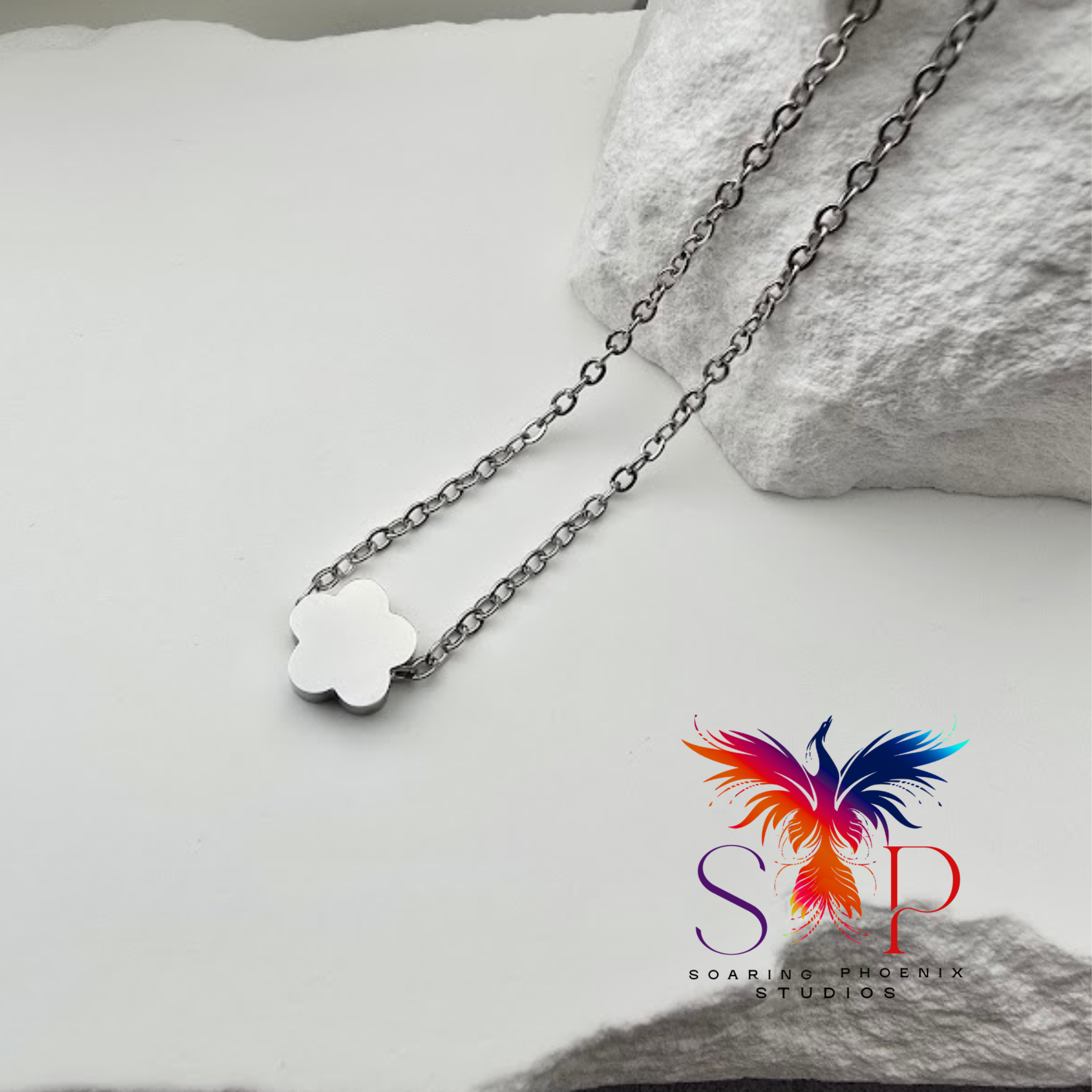 Petite Flower Charm Necklace