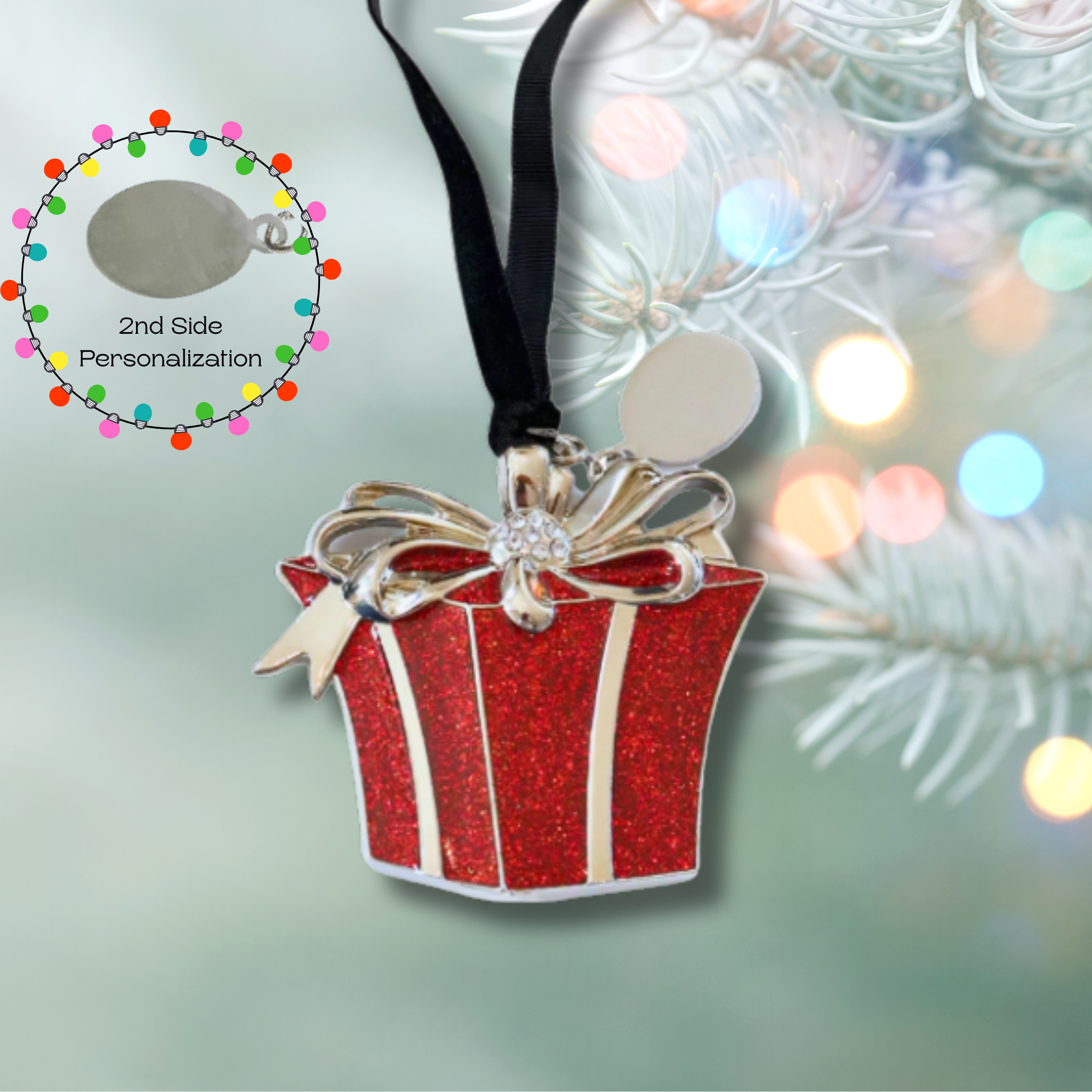 Red Gift Box Ornament