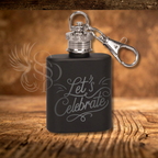 Keychain Flask - Stainless Steel - Customized