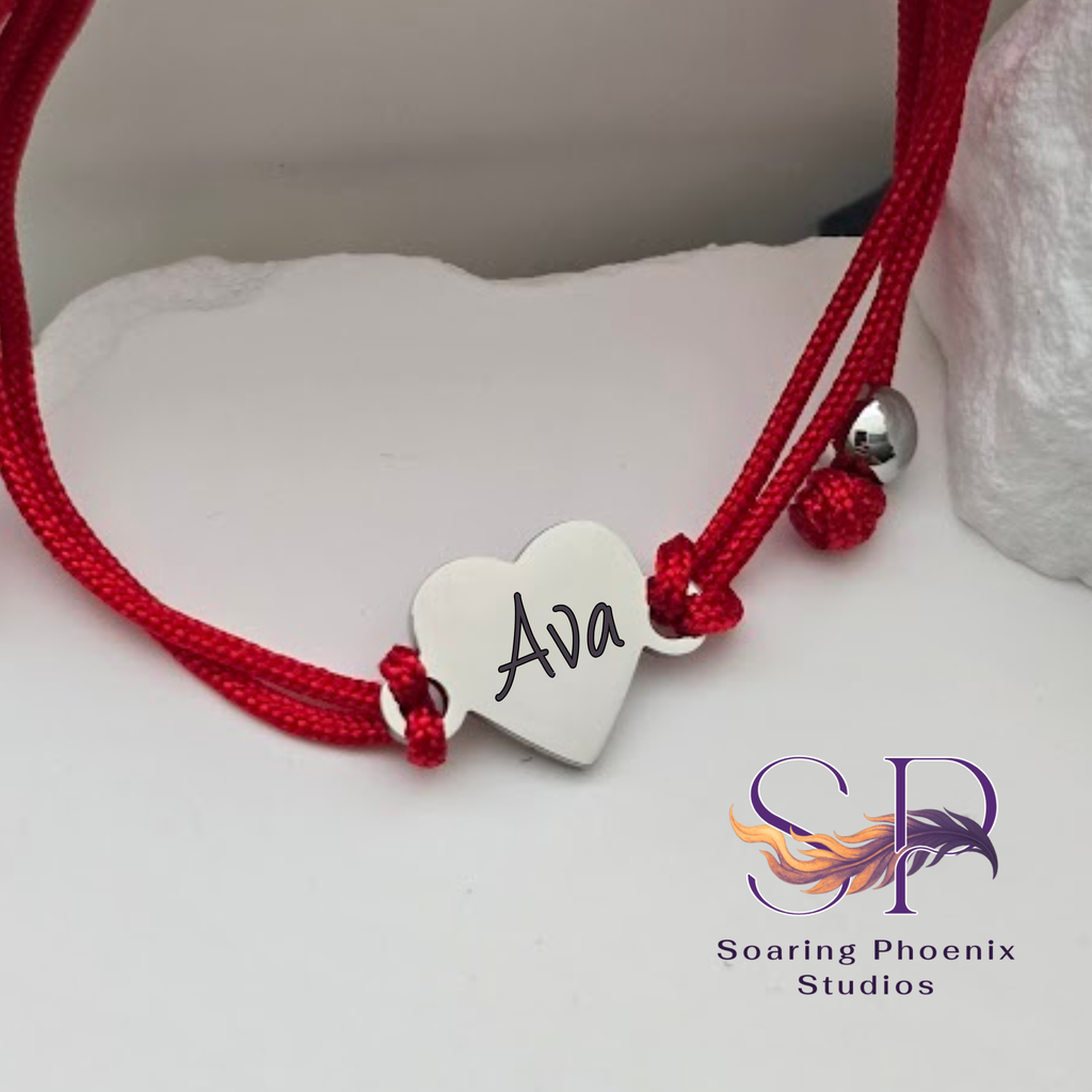 Heart Friendship Bracelet - Custom Engraved
