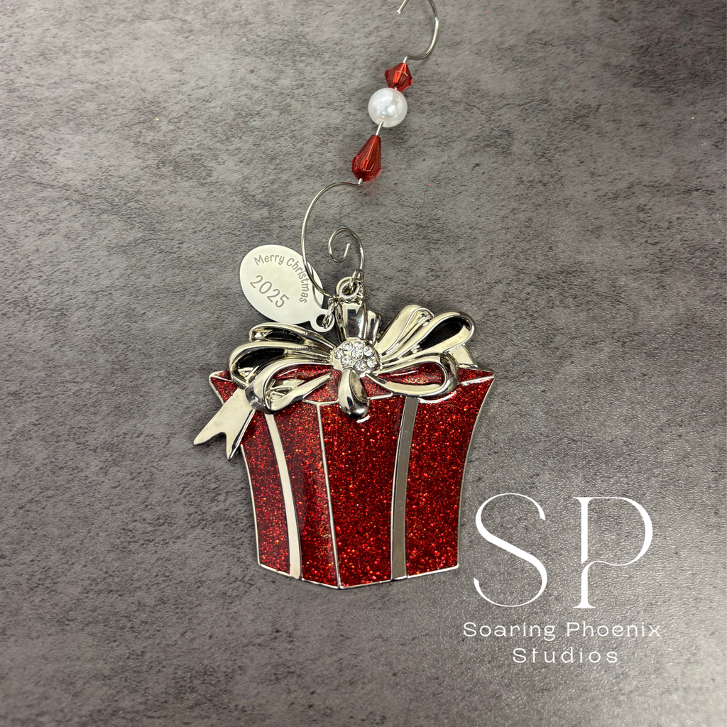Red Gift Box Ornament