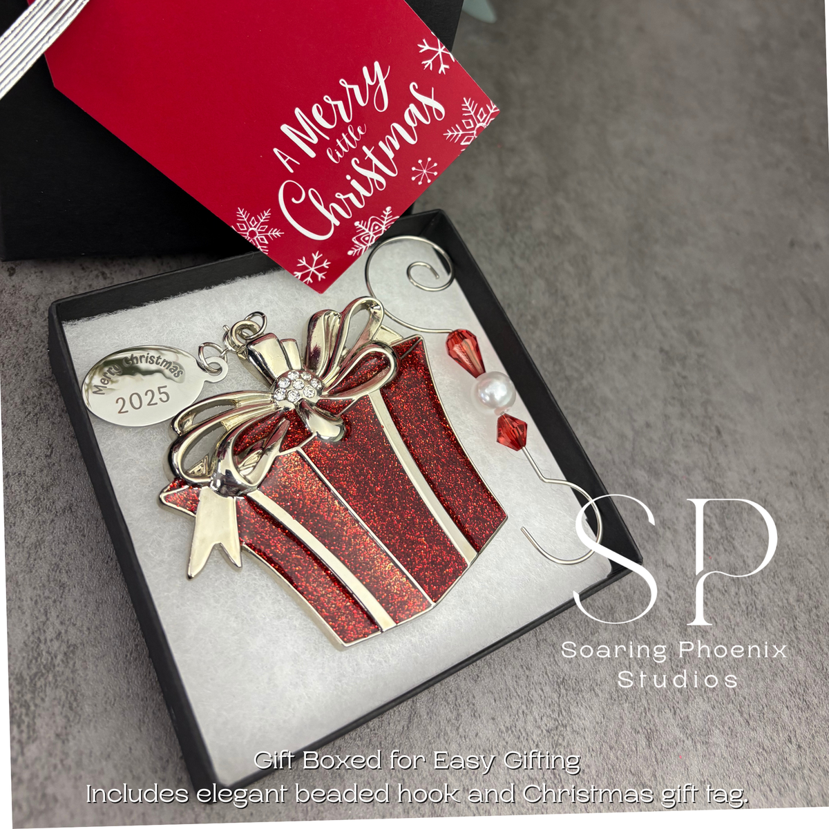 Red Gift Box Ornament