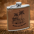 Flask - Leatherette Wrapped - Customized