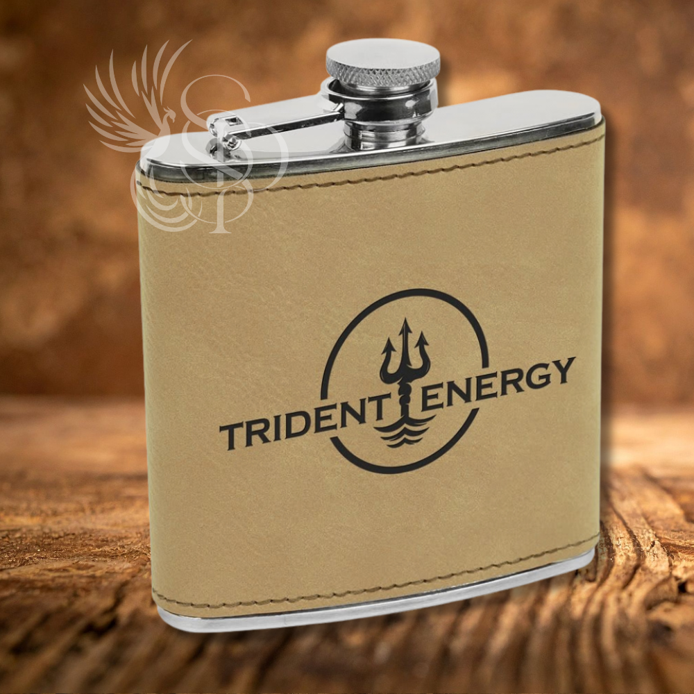 Flask - Leatherette Wrapped - Customized