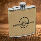 Flask - Leatherette Wrapped - Customized