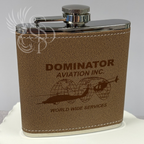 Flask - Leatherette Wrapped - Customized