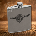 Flask - Leatherette Wrapped - Customized