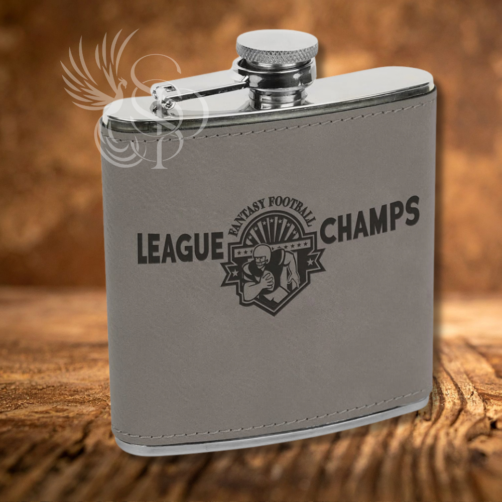 Flask - Leatherette Wrapped - Customized