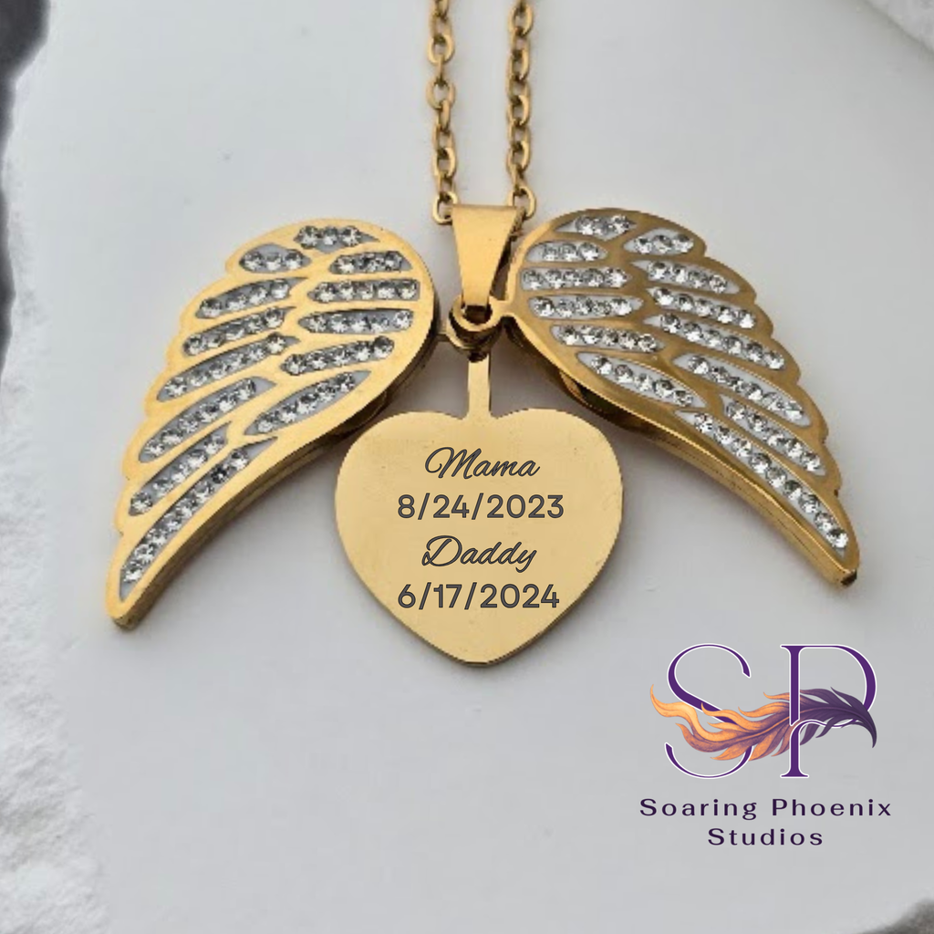 Wings of Remembrance - Memorial Necklace