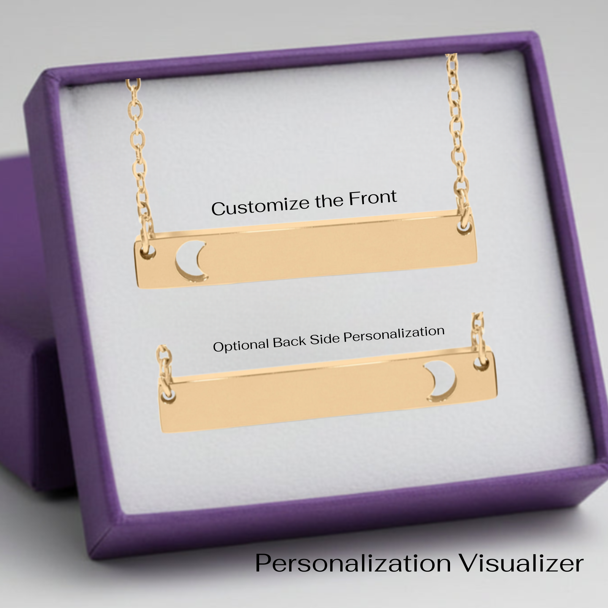 The Moon and Back Necklace