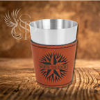 Shot Glass -  Leatherette - Customized