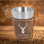 Shot Glass -  Leatherette - Customized