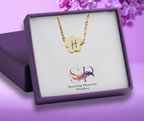 Petite Flower Charm Necklace - Custom Engraved