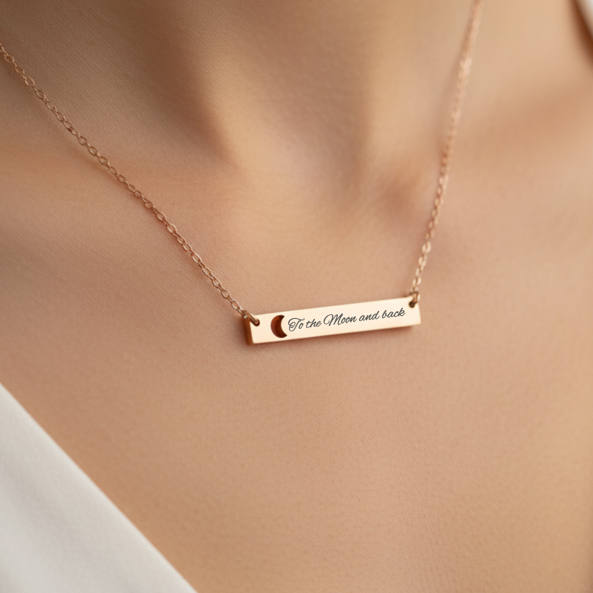 The Moon and Back Necklace