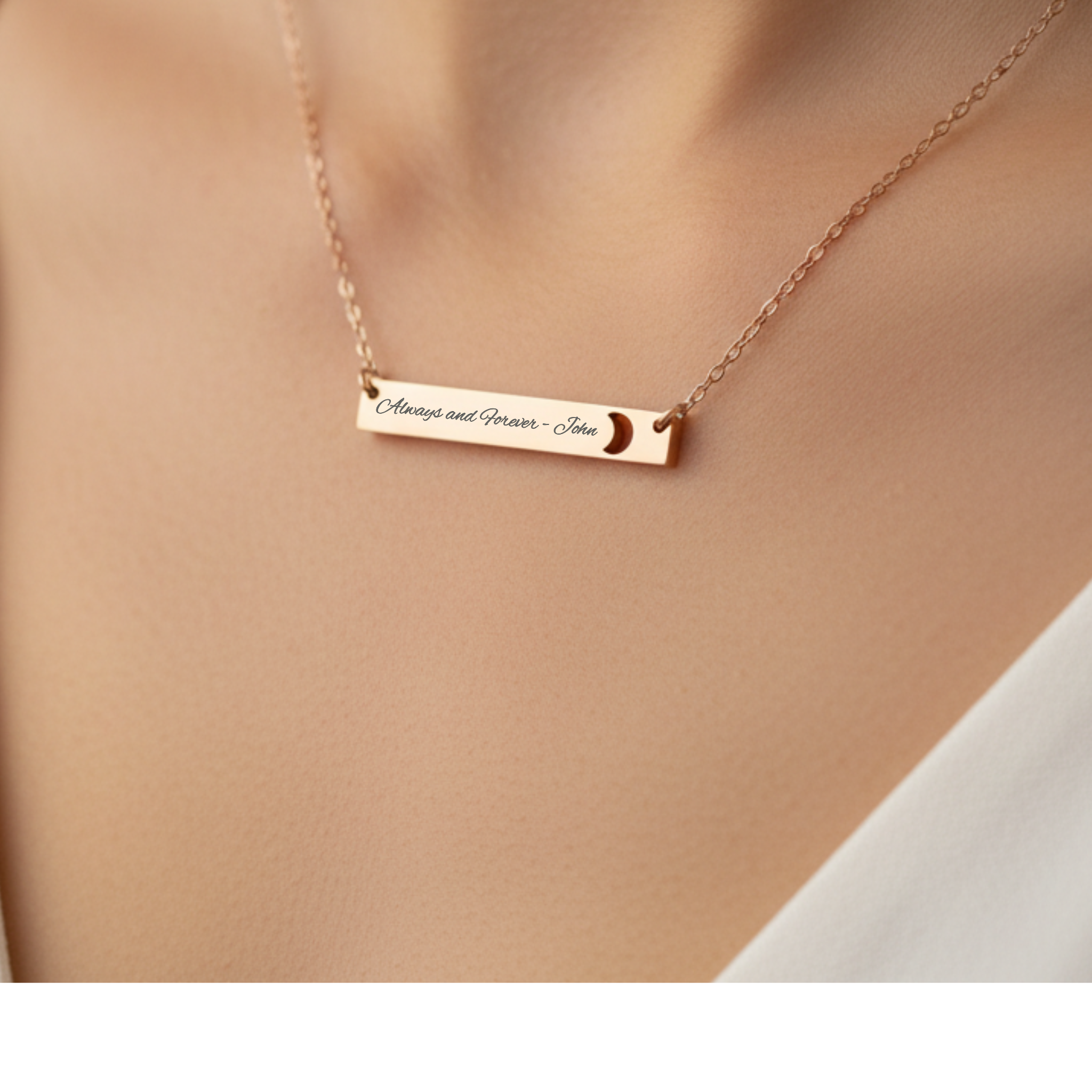 The Moon and Back Necklace