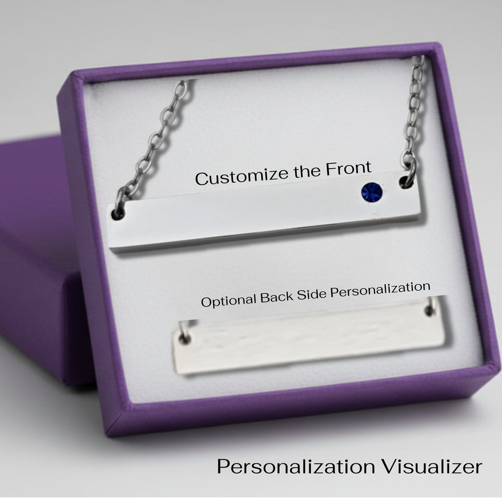 Birthstone Bar Necklace