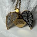 Wings of Remembrance - Memorial Necklace - Personalized