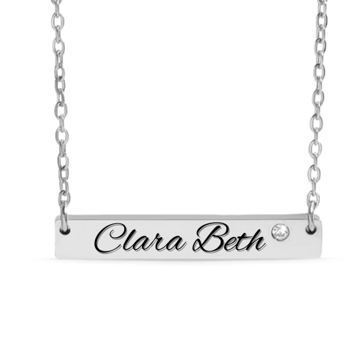 Birthstone Bar Necklace