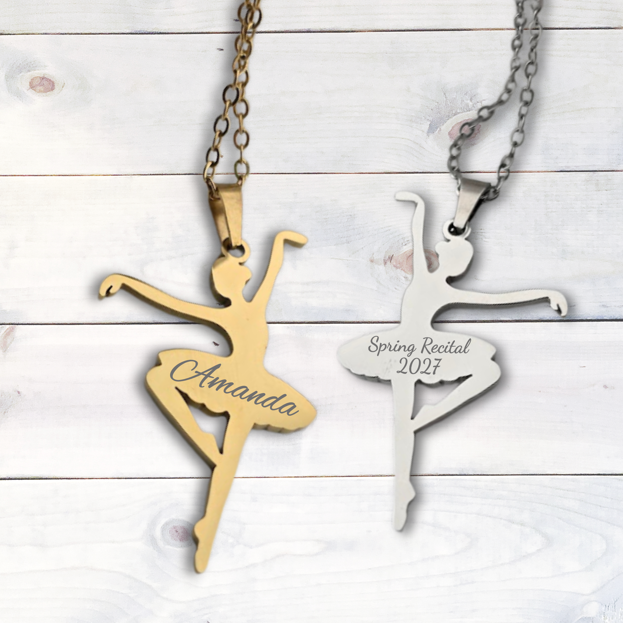 Ballerina Necklace - Personalized