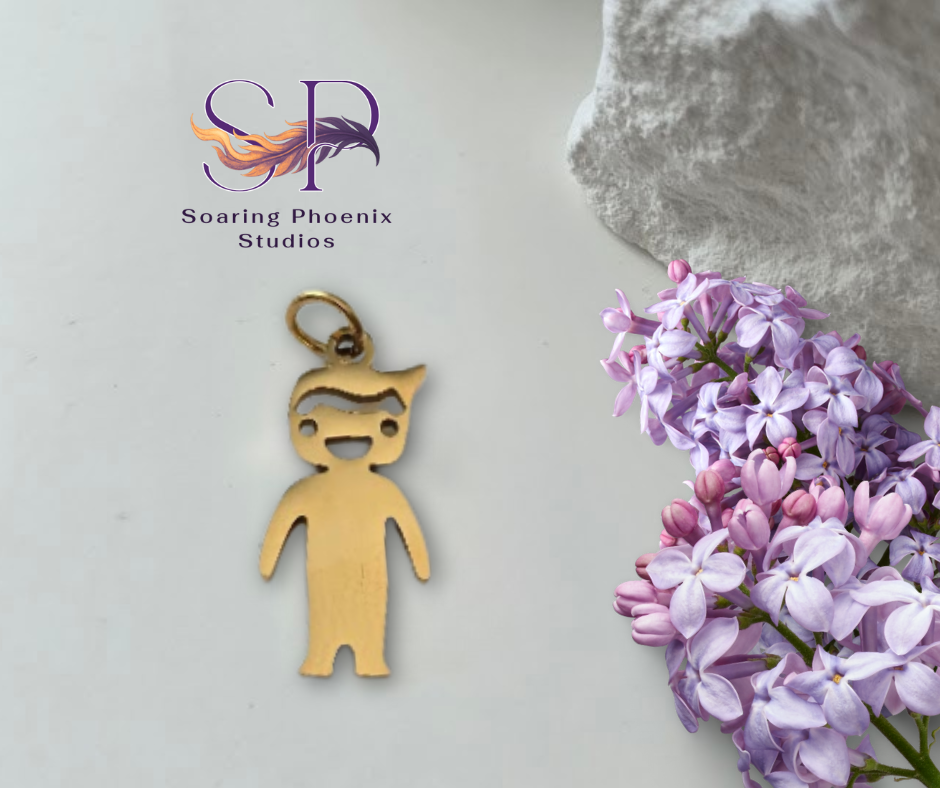 Little Boy Charm - Custom Engraved