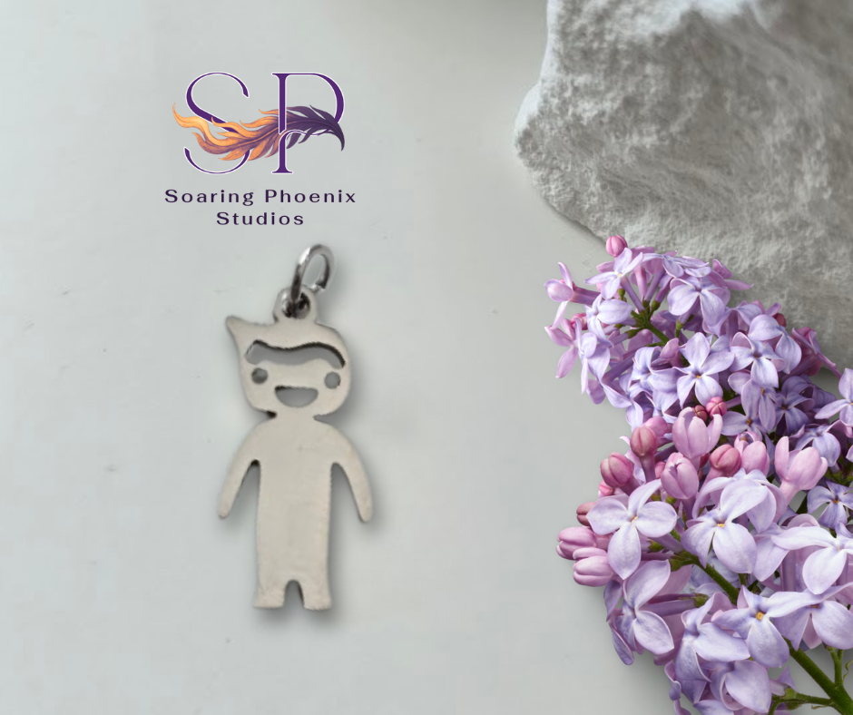 Little Boy Charm - Custom Engraved