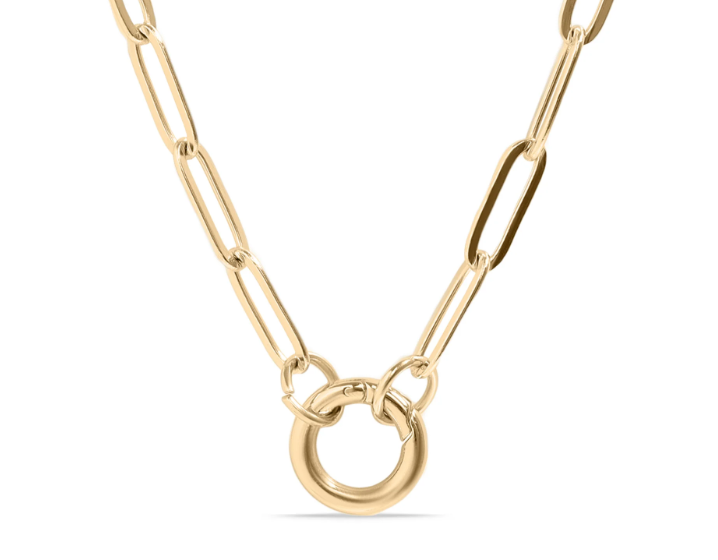 Paperclip Charm Keeper Necklace