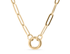 Paperclip Charm Keeper Necklace