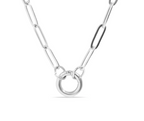Paperclip Charm Keeper Necklace
