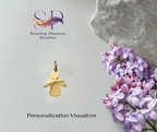 Tiny Angel Charm - Custom Engraved