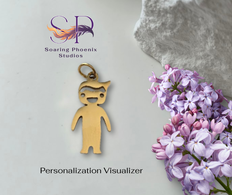 Little Boy Charm - Custom Engraved