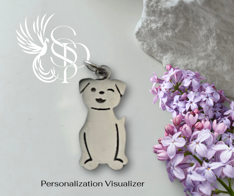 Happy Dog Charm - Personalized