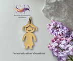 Little Girl Charm - Custom Engraved