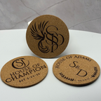 Cork Coaster - Set of 4 - Custom Engraved