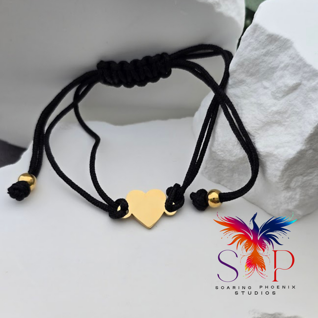 Petite Heart Cord Bracelet