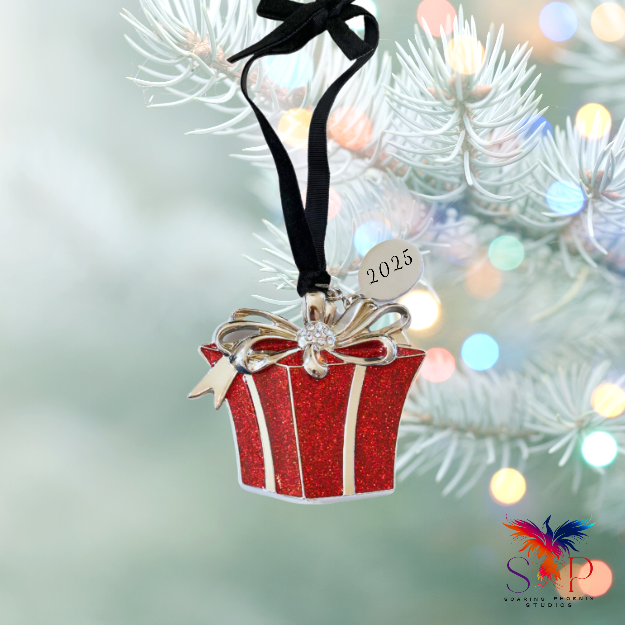 Red Gift Box Ornament