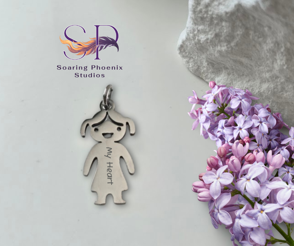 Little Girl Charm - Custom Engraved