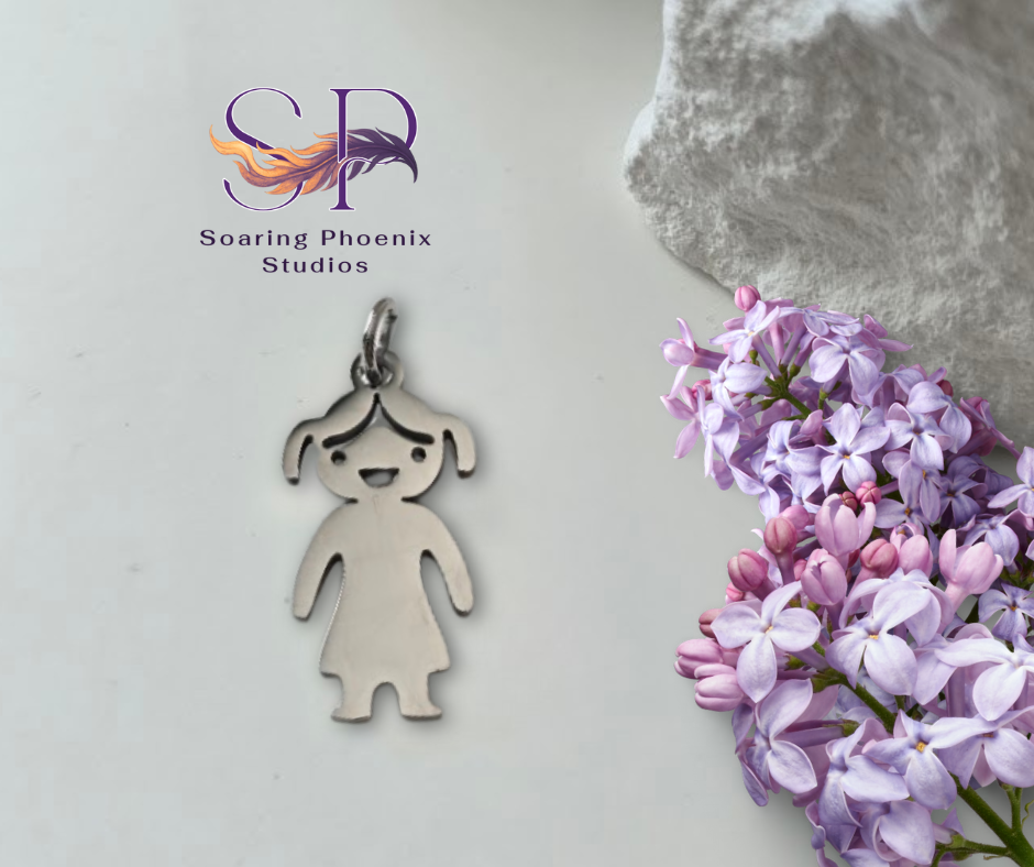 Little Girl Charm - Custom Engraved