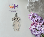 Little Girl Charm - Custom Engraved