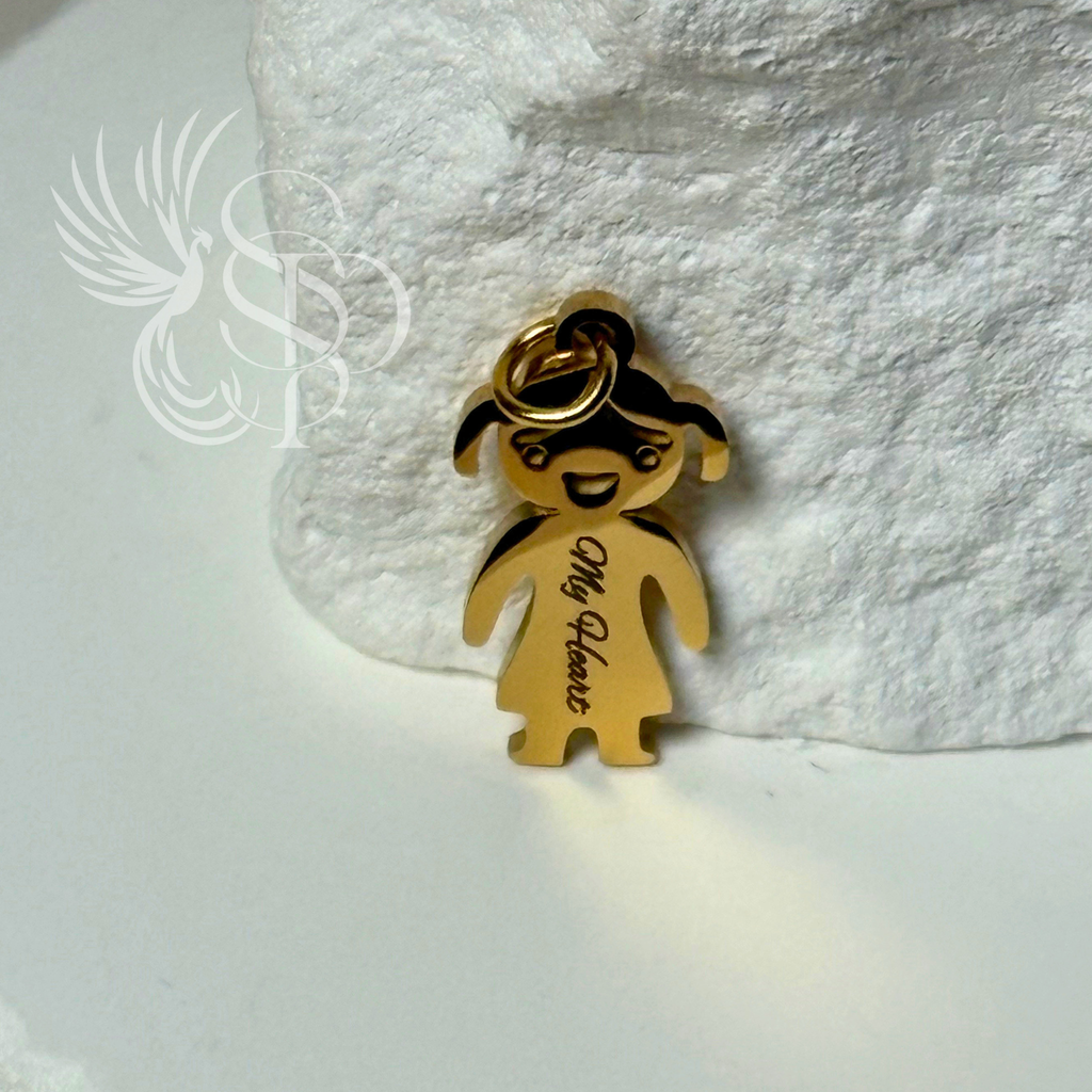 Little Girl Charm - Personalized