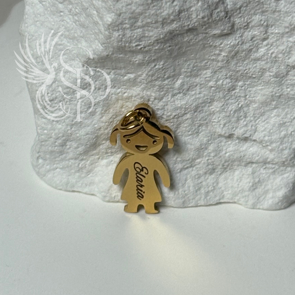 Little Girl Charm - Personalized