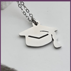 Graduation Cap Necklace - Personalized