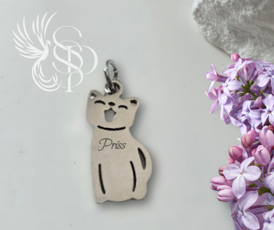 Pretty Kitty Charm - Personalized
