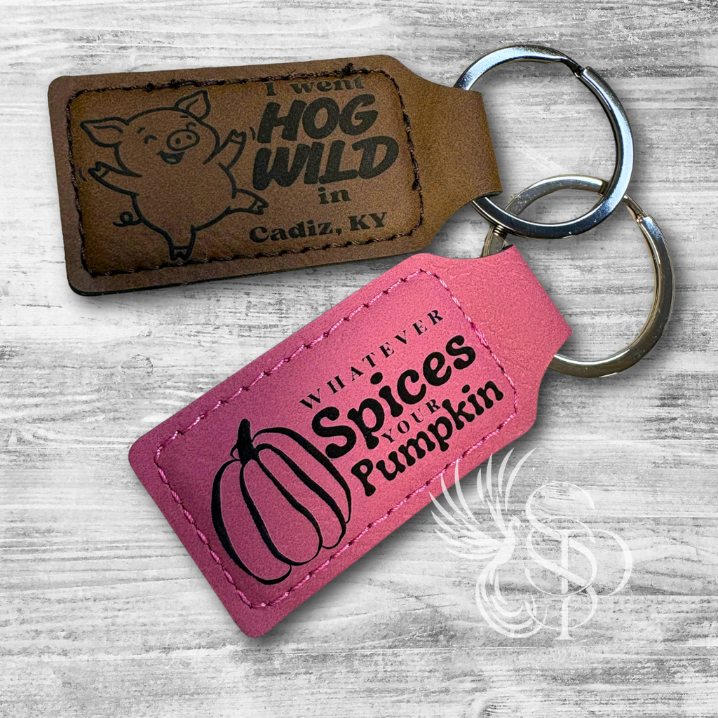 Leatherette Keyring - Personalized