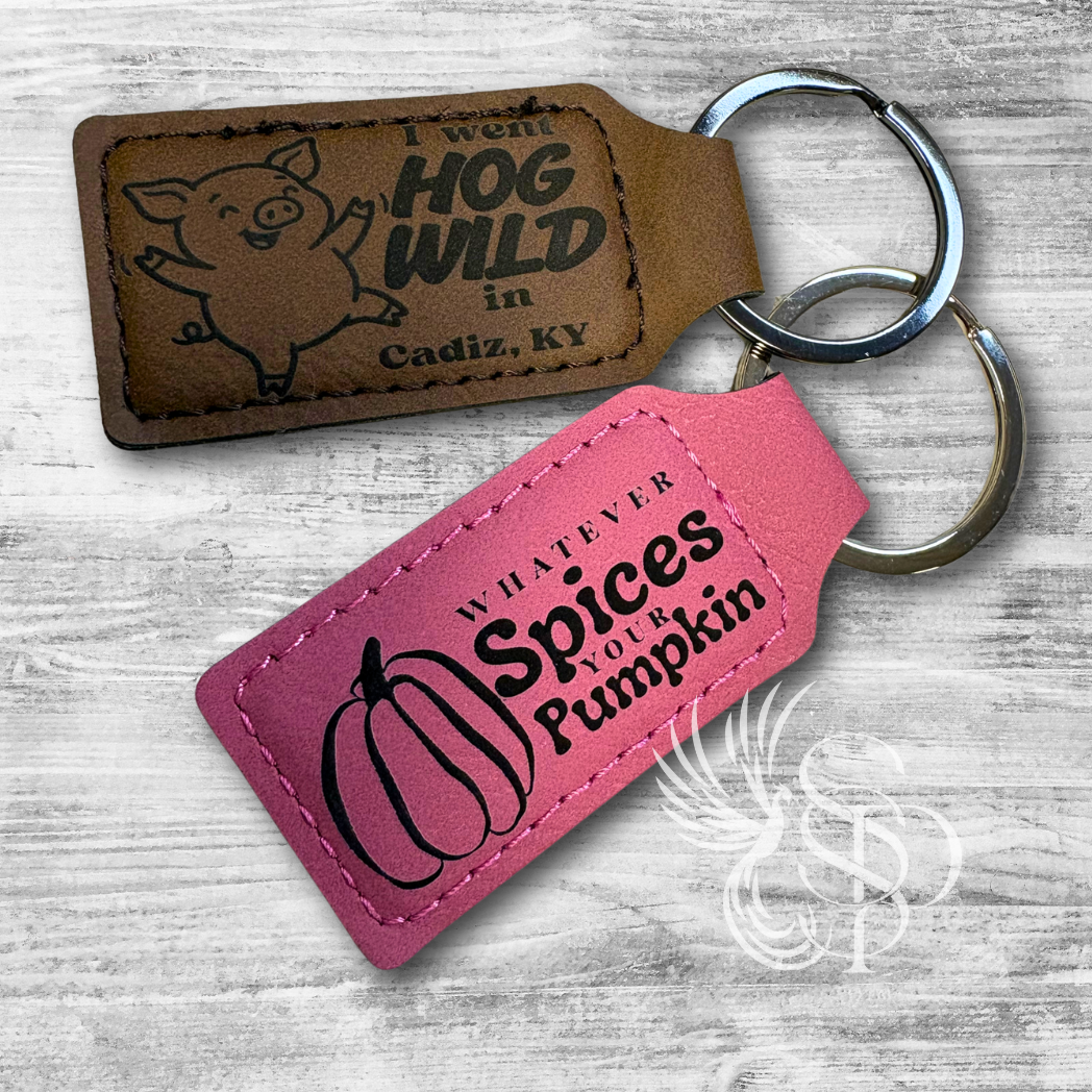 Leatherette Keyring - Personalized