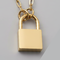 Petite Lock Necklace - Personalized