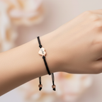 Petite Heart Cord Bracelet - Custom Engraved