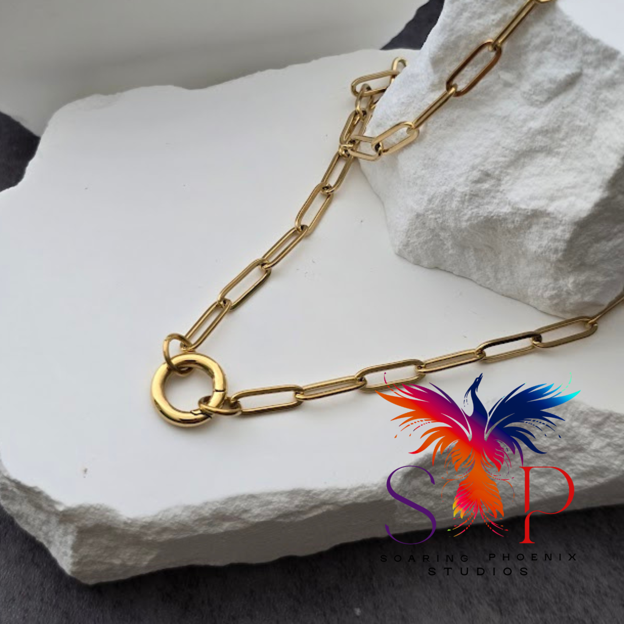 Paperclip Charm Keeper Necklace