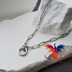 Paperclip Charm Keeper Necklace