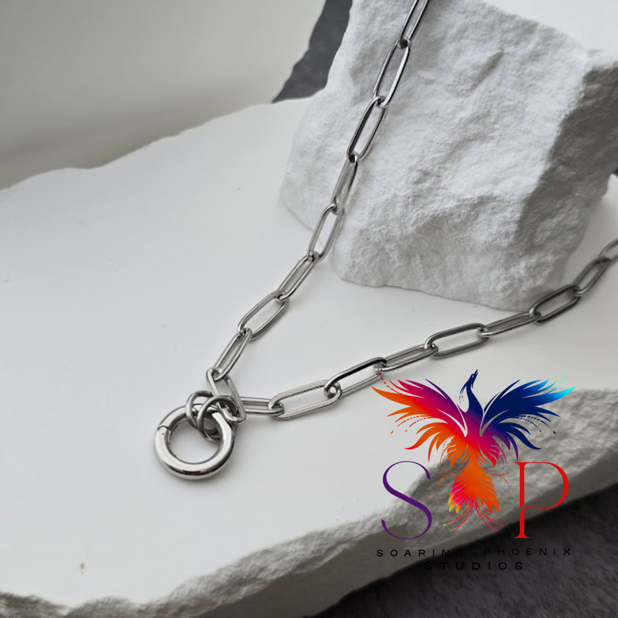 Paperclip Charm Keeper Necklace